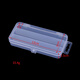 HENGJIA/Hengjia 10-grid 3-grid plastic transparent storage box fishing gear accessories box portable box wholesale 10 Gluya box (12.8*6.6*2.2cm-31g Ship according to the picture