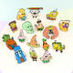 
Nianfu cartoon brooch Japanese accessories metal badge cute ins trendy personality SpongeBob decorative gift for wife C1473-2# SpongeBob pineapple room