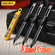 Deli 4-piece iron shell utility knife wallpaper knife paper knife carpet knife express box opening knife 9mm 3 knives + blade