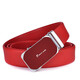 Pierre Cardin red belt men's first-layer cowhide automatic buckle belt gift box gift box New Year red 125cm