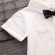 Disney (Disney) Little Boy Suit Summer Baby Dress de banquete de 1 año Spring and Autumn 2 Weekly Clothing Beld and Child Birthday Gentleman Set White Forred VERTICAL Strap 90 Sugerir 85cm