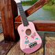 Han Qinxia 21 Cartoon hölzerne weibliche Musikinstrumente Kleine Gitarre kleine Gitarre Ukulele-Kinder-Einstiegs-Ukulele 21-Zoll-Weiß Kitty (verbesserte Version) 21 Zoll