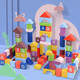QZMedu108 Großkornbaumsblocks Spielzeug Holzstopfen für Jungen und Mädchen Fässer für Kinder für die frühe Bildung für Bildung von Kindern Geburtstagsgeschenke