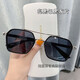 Zuo Santa Fe's new Douyin Chen Weiting sunglasses for men, driving glasses, ultraviolet, Korean style, handsome, fashionable and domineering sunglasses, bright black gold, black and gray lenses, high cost performance, sunglasses + mirror bag + mirror cloth