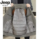 JEEP SPIRIT Light luxury high-end cashmere coat men's wool suit men's autumn and winter short down liner double-sided woolen coat for men 818 dark gray (double-sided woolen) (63 wool detachable XL (125-135Jin Jin equals 0.5 kg)