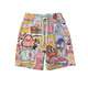 Étoile de dessin animé blanc kabi shorts sportifs couples étudiants pantalon de large lâche occasionnel pantalon à cinq jambes pantalon de plage d'été d1050 xl