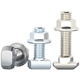 Tianzhuo Hardware European standard T-type screw aluminum profile accessories T-bolt flange nut set M5M6M8 20/30/40/45 type nickel-plated European standard 45 type-M8*20 (10 sets)