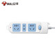 Bull (BULL) socket new national standard two-position master control switch 2-position dormitory socket plug-in strip strip strip plug-in strip strip GN-612 3-position master control-5 meters