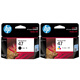 HP (HP) 47 Оригинальные чернильные картриджи подходят для DJ 4825 4826 4828 4829 4877 Большая емкость 47 Черный цвет 47 Черный цвет набор