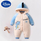 Disney Baby Einteilige Baumwolljacke Herbst und Winter Neues niedliches Cartoon Neues Baby plus Samt verdickter Hut mit Schmutzfestigkeit warme Kleidung Ty9732 Red Blessing Dragon Kindertag Geschenk 66cm [11-16jin [Jin gleich 0,5 kg]]