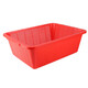 Panier de rangement rectangulaire de grande épaissineuse Panier de rangement rectangulaire Cadre de lavage des fruits de lavage Panier de transport Panier de cueillette Red 684 (36,5 * 27 * 14,5 cm)
