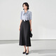 Lady Bird a-line long skirt women's formal umbrella skirt professional long skirt shirt skirt interview skirt daily commuting black skirt
