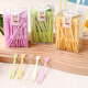 Xingfang disposable forks 260 pieces combined pack 2 boxes of fruit picks fruit forks children's cake forks