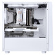SAMA M2 Air Snow Desktop Computer Desktop Small Case Standard Type-C/Dual U3/Mesh Cooling on the Left Side/Supports M-ATX motherboard, 240 water cooling