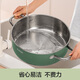 SUPOR hot pot 304 stainless steel double bottom thickened soup pot household hot pot multi-purpose easy-to-clean gas open flame induction cooker universal stainless steel double bottom (pine green) 28cm