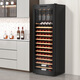 Vinocave red wine cabinet constant temperature compressor air-cooled ultra-thin refrigerator independent white wine grape display cabinet glass storage refrigerator JC-266A constant temperature air-cooled-single temperature model-90 bottles