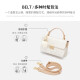 Cnoles bag women's bag cowhide women's versatile one-shoulder crossbody bag diamond square bag birthday gift for girlfriend
