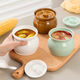 Oupinyuan earthenware stew pot water-proof red bird soup steamed egg stew pot with lid soup pot Chinese Shaxian snack ceramic simmering soup pot white 500ML single pack