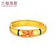 Liufu bijoux fuman héritage séries softs gardien gardenia colored artisan anneau ouverture anneau à prix gmg40031 5,24 grammes (y compris le coût de la main-d'œuvre 681 yuan)