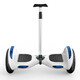 Zhanyue adult and child 6-8-12 years old smart two-wheeled somatosensory car for boys and girls two-wheeled parallel balance car with handrail 6.5-inch white luminous + Bluetooth + luminous wheel