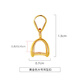Pt950 platinum pendant buckle rose gold 18K gold necklace l connector buckle clip card jadeite 18K gold pendant buckle universal style