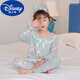 Disney (Disney) Kinderpyjamas Prinzessin Frühling und Herbst Langarmanzug Dünnes Baumwollbaby kleines Mädchen Haus Kleidung Eltern-Kind Langarm Spitze Englische Erdbeergröße 16 Größe Höhe 125-13555 Jin [Jin gleich 0,5 kg]