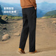 
Camel work pants for men and women autumn waterproof casual pants for outdoor hiking sports pants plus velvet woven charge trousers Y14CAY6625A, Phantom Black, Men [added velvet] M