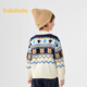 Balabala children's sweater boys' jacquard sweater autumn and winter inner wear 201424103105