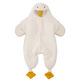Chongqing Dingfu Baby Sleeping Bag Autumn and Winter Split-Legged Thickened All-in-One Bag Anti-jump Sleeping Bag Swaddle Jumpsuit Warm Romper Suit Big Goose Sleeping Bag-Large (1-7 months)