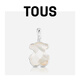 TOUS Taosi Bear 925 silver mother-of-pearl classic bear pendant female necklace pendant female couple gift white 215434520