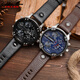 
Cartervin adapted to Diesai leather strap DZ7257 1657 4323 7314 7313 7371 series head leather black with nails silver buckle 26mm