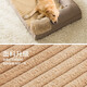 Hippie dog kennels are warm in autumn and winter, can be removed and washed, large dog golden retriever dog sleeping pad, large dog mat, pet bed, khaki oxford cloth (with mat) XL (applicable to weight of 30 Jin [Jin equals 0.5 kg])