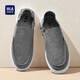 HAILAN HOME (HLA) Chaussures de toile décontractées pour hommes Chaussures légères à la mode à la mode et à la vanneuse chinoise) Gray 40