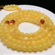 Royal Honey Natural Amber Beeswax Bracelet Round Beads 108 Bracelet Buddha Beads Rosary Chicken Oil Yellow Flower Wax Old Wax Bracelet Beeswax Old Beads Diameter 9+mm 54.45g