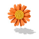 Kalevin sunflower brooch niche exquisite chrysanthemum collar pin clothes decoration pin gift gfn white gtrd