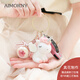 Aimorny Eternal Flower Rose Einhorn Schlüsselbund Geschenkbox Praktische herzzerreißende chinesische Valentinstagsgeburtstagsgeschenk für Freundin