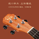 UKU Meow C Ukulele Beginner Small Guitar Adult Girl Style Ukli Li Meow Cell Meow Small Guai Meow Small Wrinkle Single 23-inch UK200CX Peach Blossom Core Vane