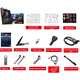 MSI MPG X870E Carbon WiFi Dark Plotardmard es CPU 9900X3D/9950X3D/9800X3D (AMD X870/Socket AM5)