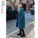 Ohm (AUM) [Même modèle dans le centre commercial de commerce] Aum OHMCHUN'S NOUVEAU PRODUIT LAC BLUE DOUBLE CONTRONTRE LE MONTRAGE Veste de trench de longueur moyenne pour les femmes Lake Bleu M