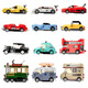 Zhegao building block assembly car racing sports car bus DIY plug-in toys children's boy birthday gift summer camper [111 particles] bag
