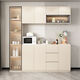 Fatepa 2025 new light luxury sideboard wine cabinet high cabinet modern simple living room wall kitchen cupboard storage cabinet solid wood multi-layer board package installation 140 sideboard with stone slab hanging cabinet