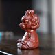 Yixing purple sand fortune dragon tea pet ornaments handmade raw ore Dahongpao toy decoration creative tea ceremony tea set gifts purple sand fortune dragon tea pet