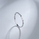 Saturday Fu platinum ring for women PT950 simple and fashionable platinum ripple ring for girlfriend T 0.97g size 8