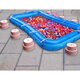 Piscina de pesca inflable para bebés sangshu piscina de pesca para niños de piscina para niños mares de la playa parque para el hogar juguetes para niños jugando cubierta de piscina 130 cm piscina piscina piscina de arena + bomba eléctrica