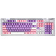 Logitech (Logitech) K845 mechanical keyboard, office full-size keyboard, e-sports game glowing keyboard, chicken eating keyboard, punk retro keyboard peripheral computer notebook holiday gift, K845 purple lover-red axis