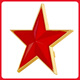Rotes Reisen Old Capital Dreidimensional Relief Red Five-Punkte Sterns Badge Herrenhut-Abzeichen Bag Schmuckkragen Blume Persönlichkeit Metall Seal Brosche Pin Dreidimensional Fünf-Punkte-Sternbrosche-Kartenkopfbeutel
