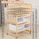 
Best Love Multifunctional Baby Diaper Table Baby BB Shaking Bed Solid Wood Newborn Clothes Fitting Touching Table Massage and Bath Care Table Can Shaking Diaper Table + Storage Box