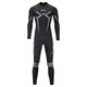 Null Wetsuit one-piece men's 3mm warm, super elastic and wear-resistant wetsuit, cold wetsuit, winter swimsuit, XLX, black, XS
