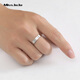 Miss JuJu pt950 platinum ring for men, white gold, Perfect Match, single ring for women, 10#, about 5.6 grams, the amount will be refunded according to the actual weight.