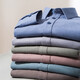 La nouvelle chemise en laine de Yunting de Yunting, Business à manches longues, Spring et automne à manches longues à manches longues à manches longues à manches longues Men S9789 Iris Purple 45 (200-210jin recommandés [Jin est égal à 0,5 kg]))